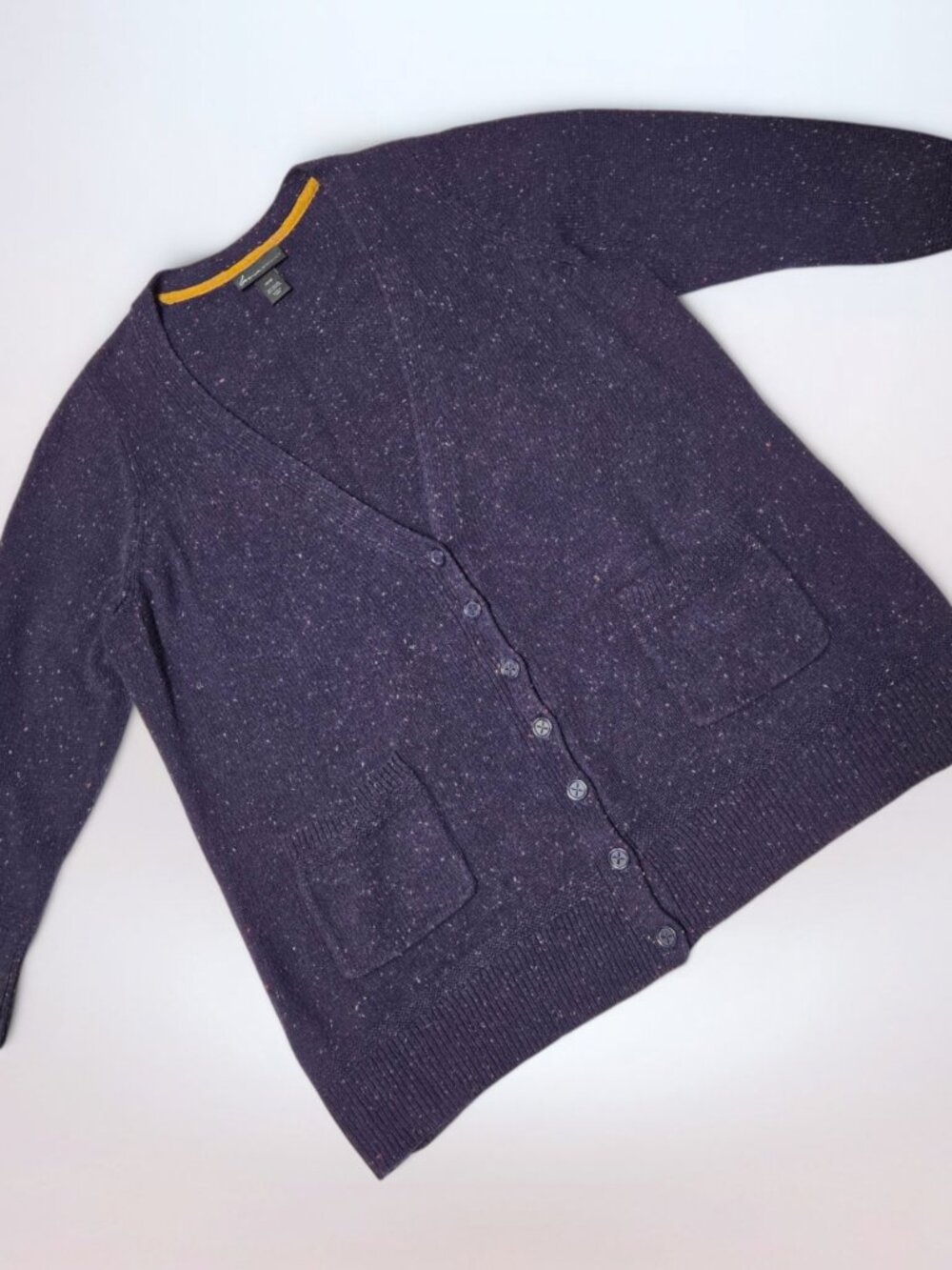 Lane Bryant Navy Blue Speckled Cardigan Sweater (Size 26/28)